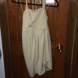 Yellow halter backless Alice + Olivia